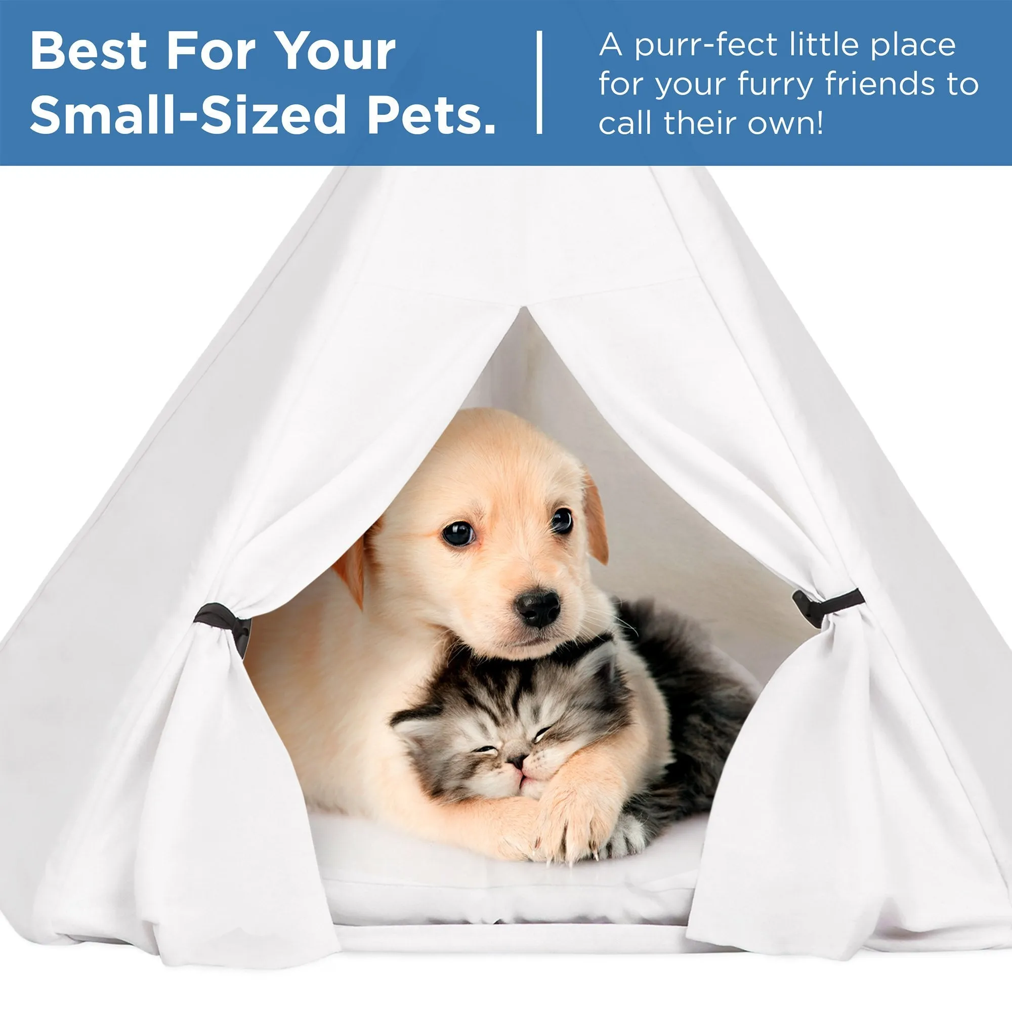 24in Pet Teepee w/ Cushion