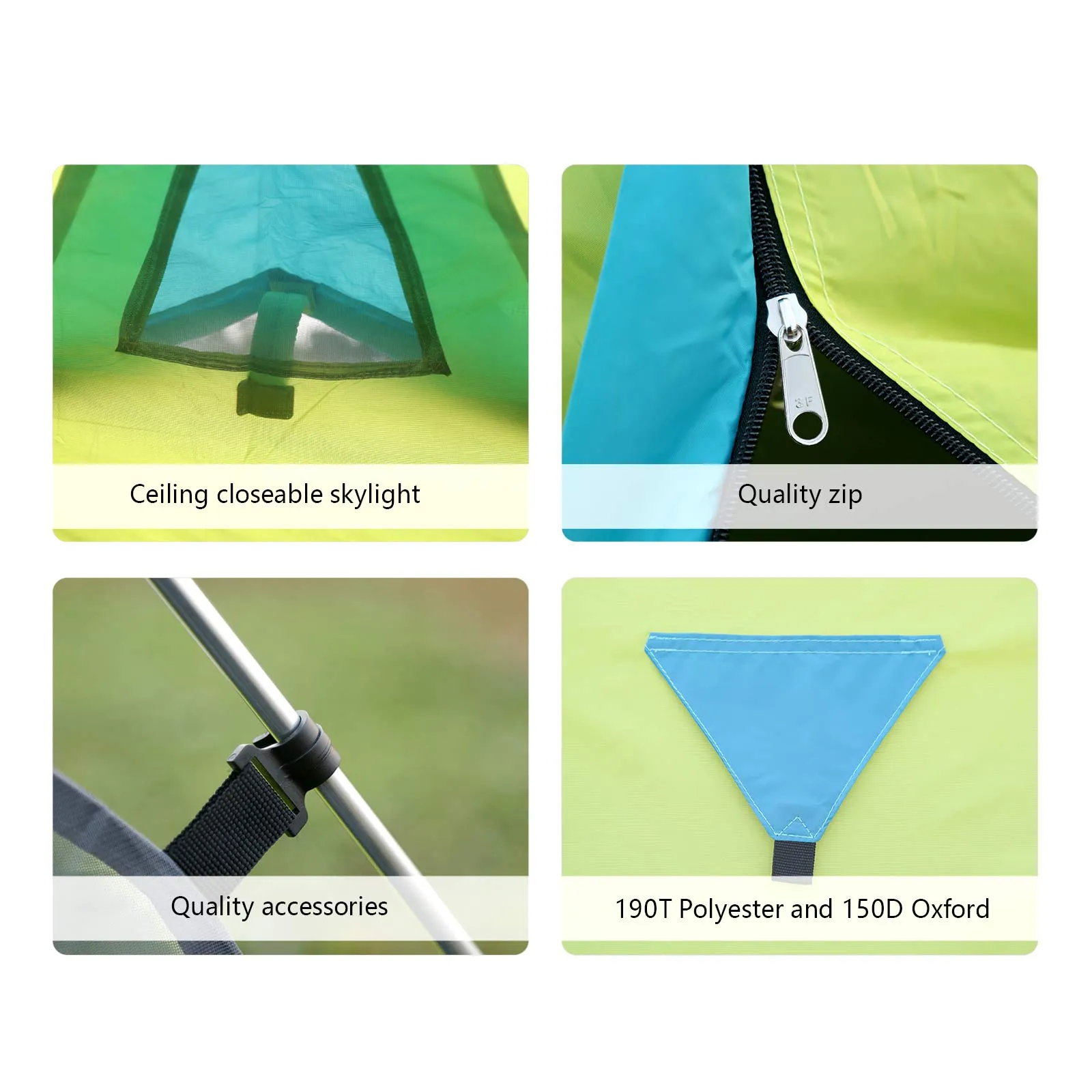 3-4 persons Camping Tents Ultralight Family Tents with Mosquito Mesh