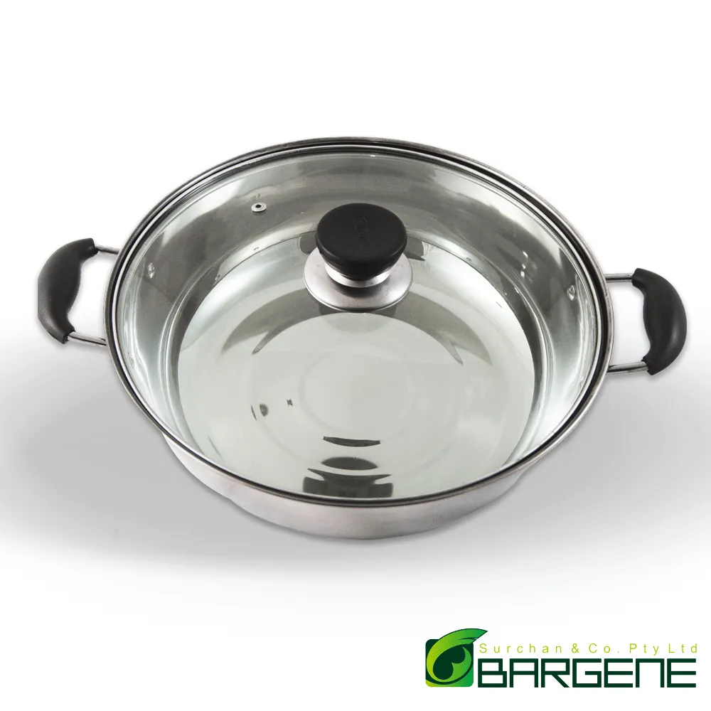 32CM Stainless Steel Pot With Lid - For Induction/Heater/Gas/Electrical Stove