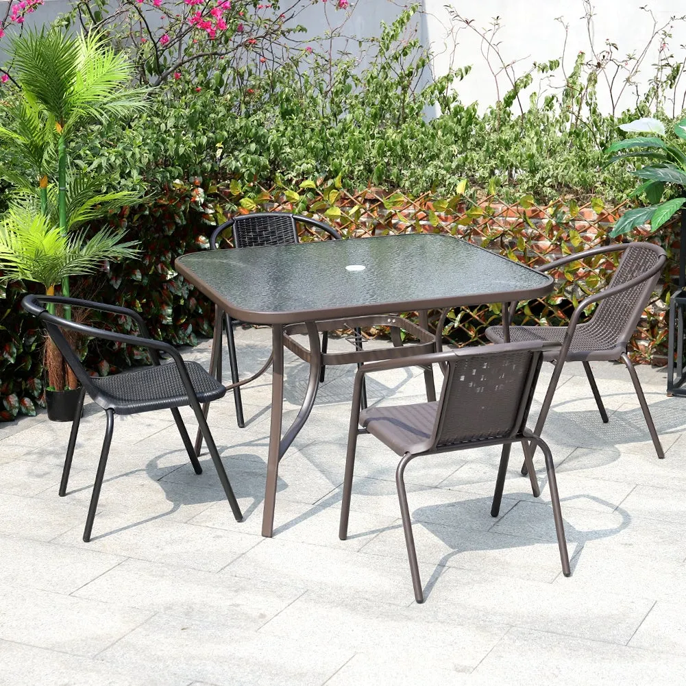 3/5pcs Garden Patio Dining Set Outdoor Furniture