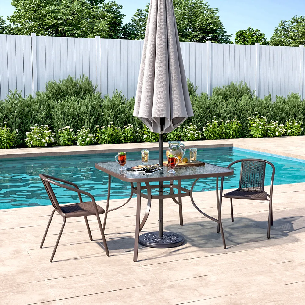 3/5pcs Garden Patio Dining Set Outdoor Furniture