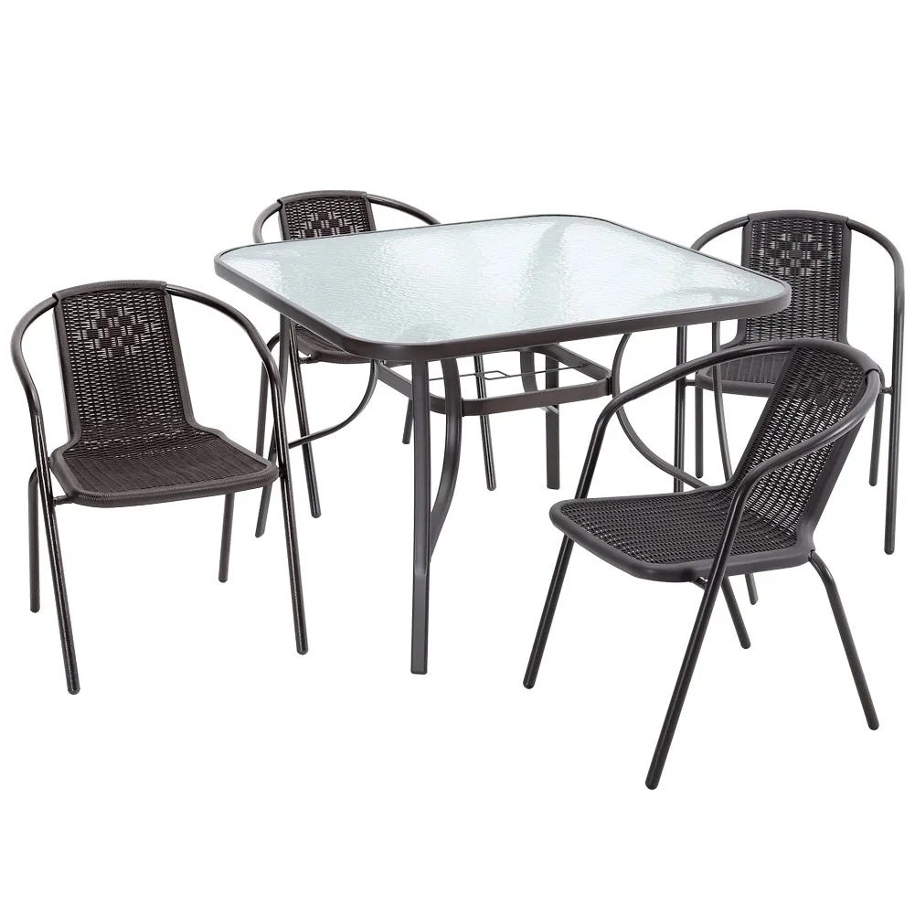 3/5pcs Garden Patio Dining Set Outdoor Furniture