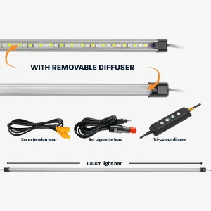 39" LED Camping Light Bar by Hard Korr - Orange & White Dimmable