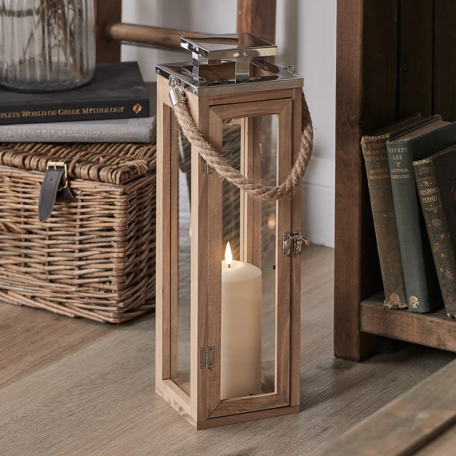 42cm Salcombe Lantern with TruGlow® Candle