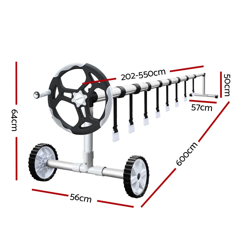 Adjustable Silver Pool Roller & 500 Micron Cover Set - Aquabuddy