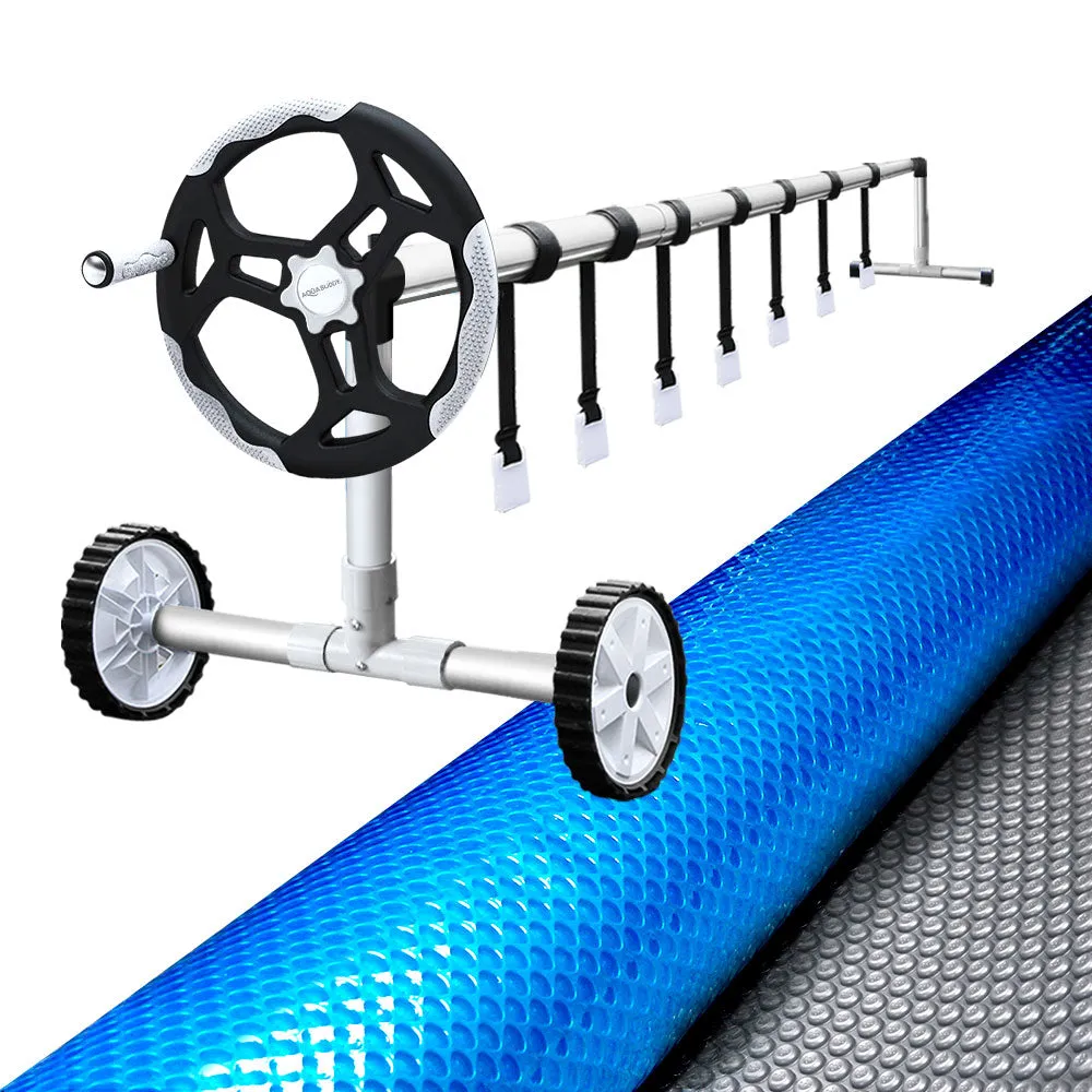 Adjustable Silver Pool Roller & 500 Micron Cover Set - Aquabuddy