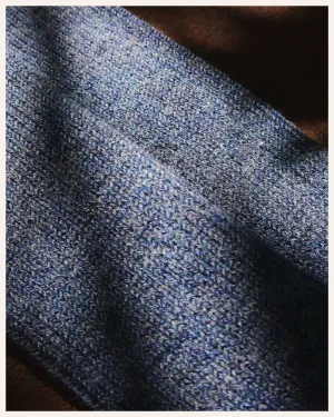 Alpaca Wool Bed Socks - Blue