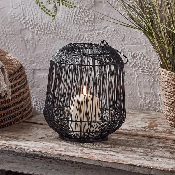 Antonio Black Garden Lantern Duo with TruGlow® Candles