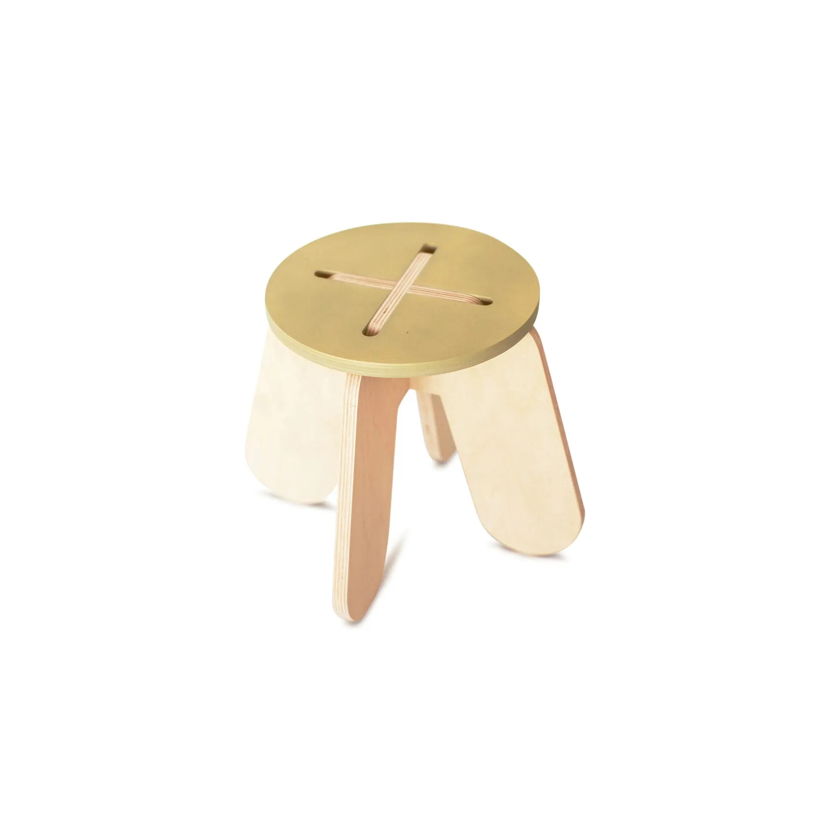 babai Wooden Children Stool X Khaki