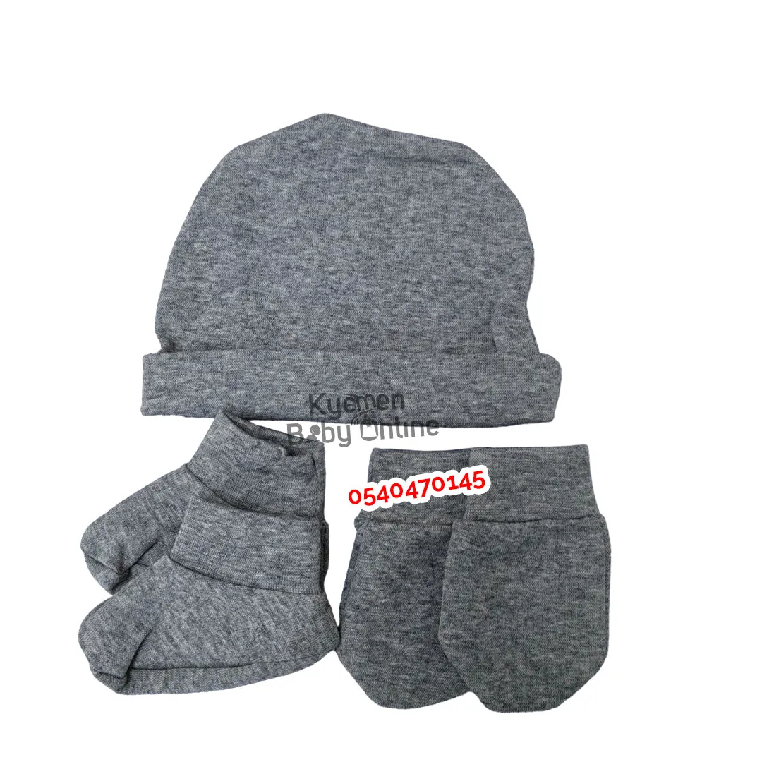 Baby Hat, Socks and Mittens Set