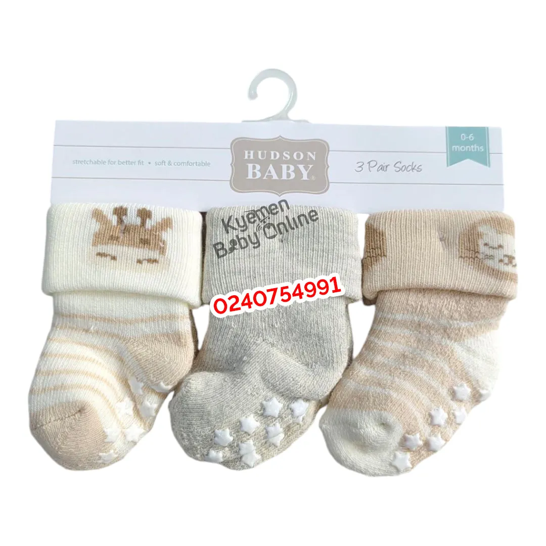 Baby Socks (3 Pairs) Hudson baby (0-6m)