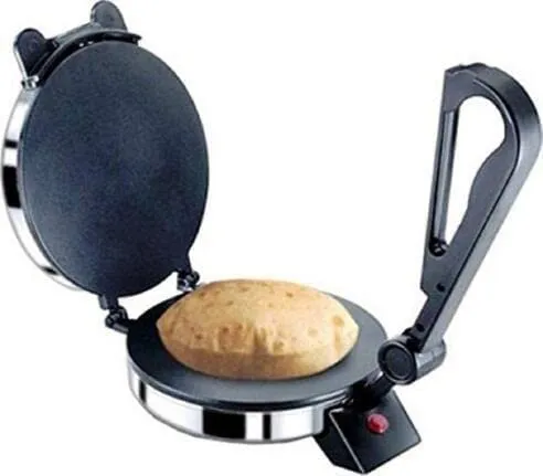 BAJAJ VACCO®Go-Ezzee Chapati/Roti/Khakhra Maker C-02 Wattage 900, Stainless Steel, Black