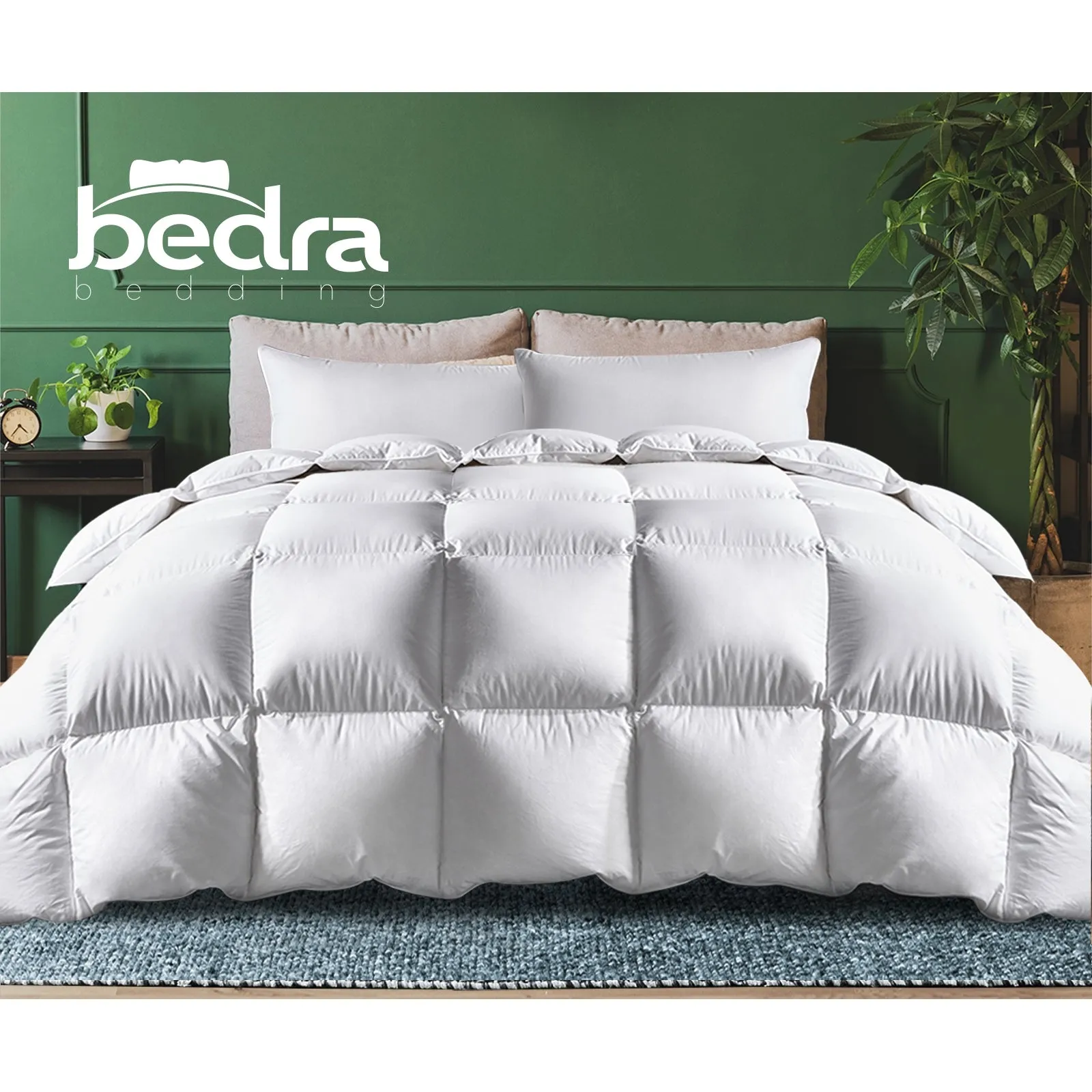 Bedra Goose Down Feather Quilt 500GSM Duvet Doona Queen All Season