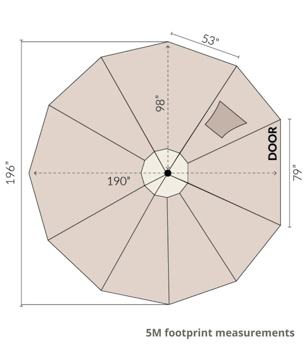 Bell Tent Tarp Footprint | 5M (16.4')