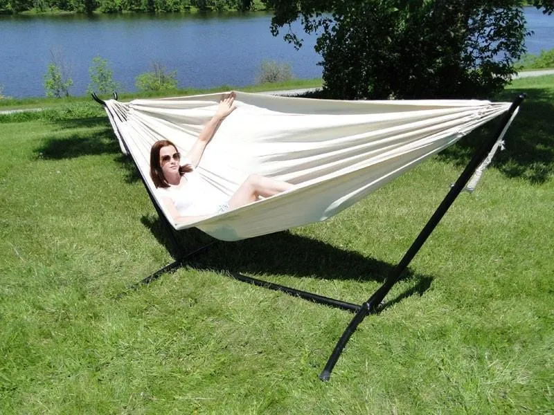 Brazilian Double Hammock with Universal Stand