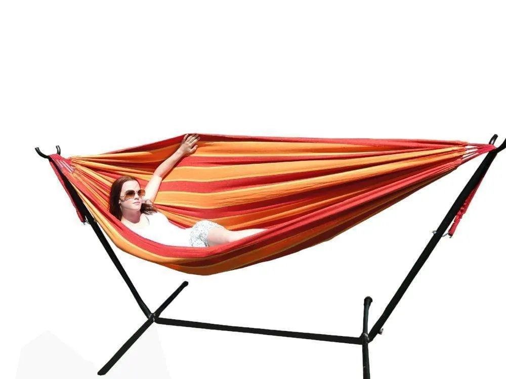 Brazilian Double Hammock with Universal Stand