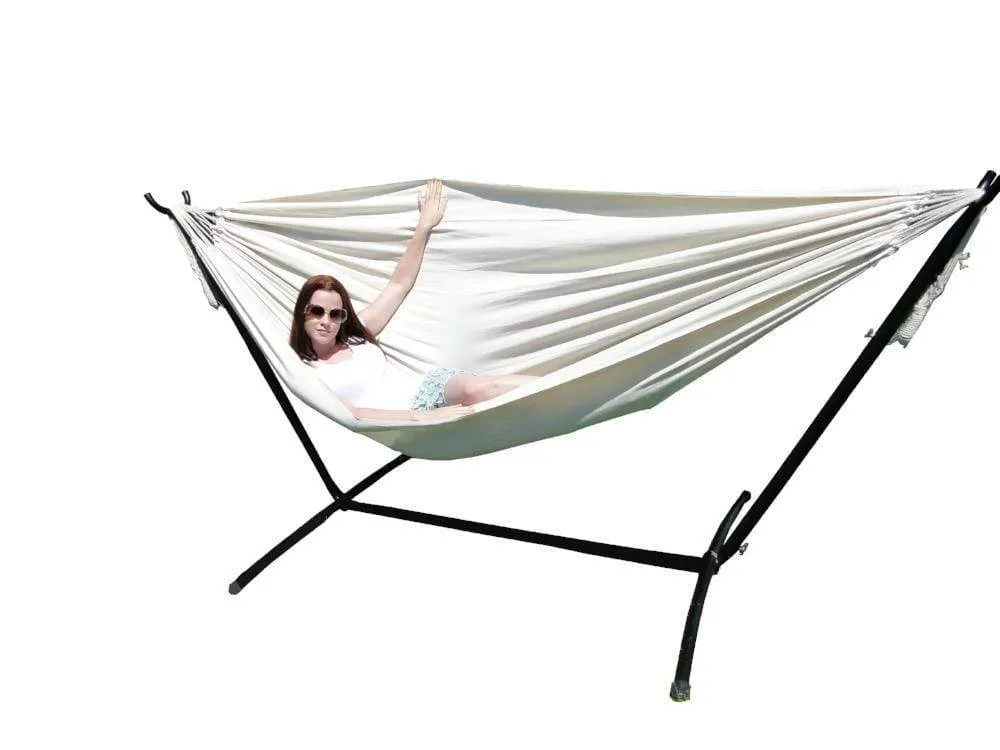 Brazilian Double Hammock with Universal Stand