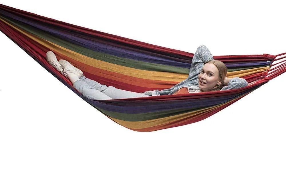 Brazilian Double Hammock with Universal Stand