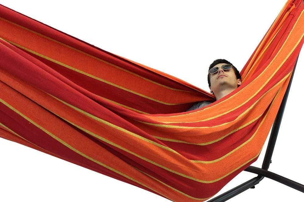 Brazilian Double Hammock with Universal Stand