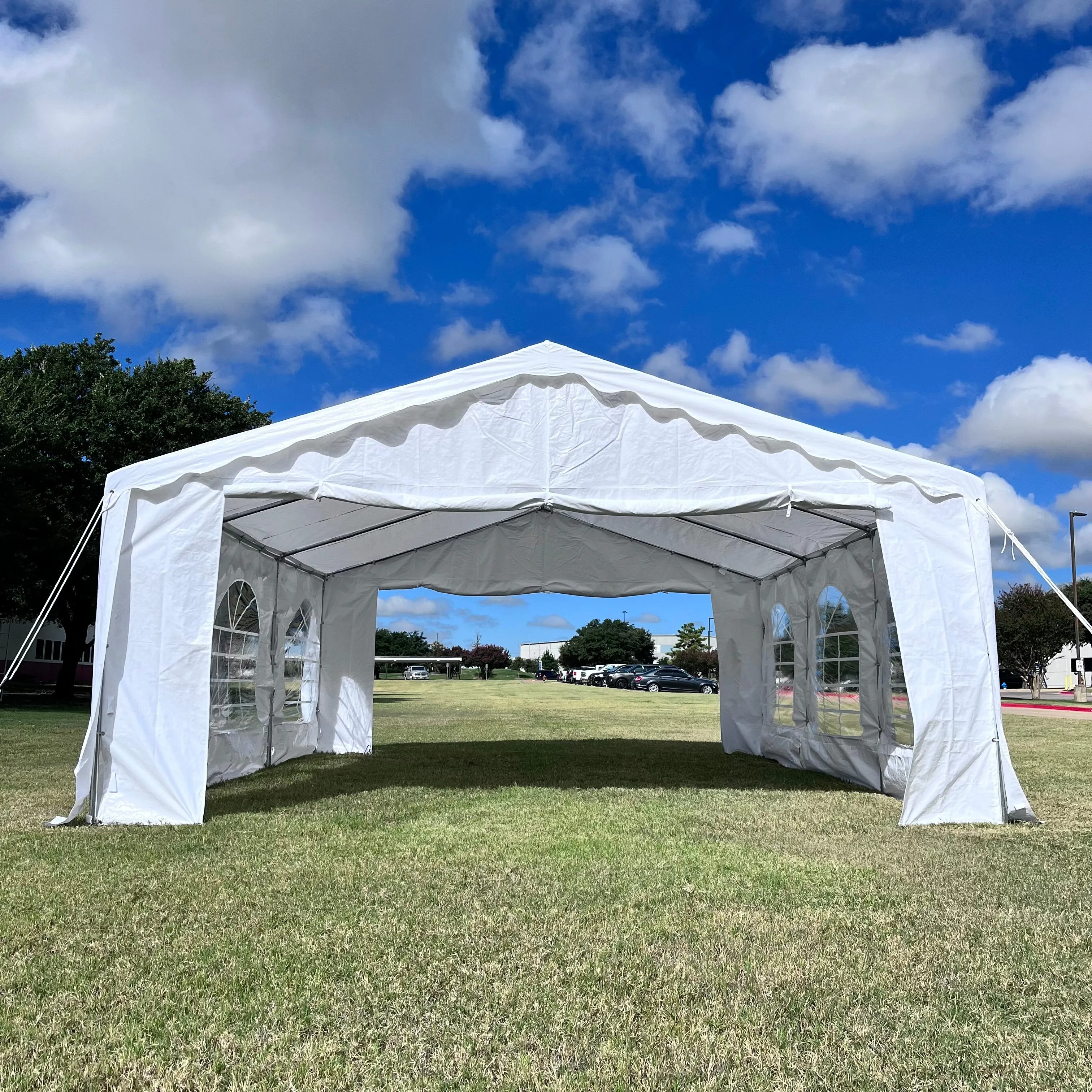 Budget PE Party Tent 20'x16' with Waterproof Top