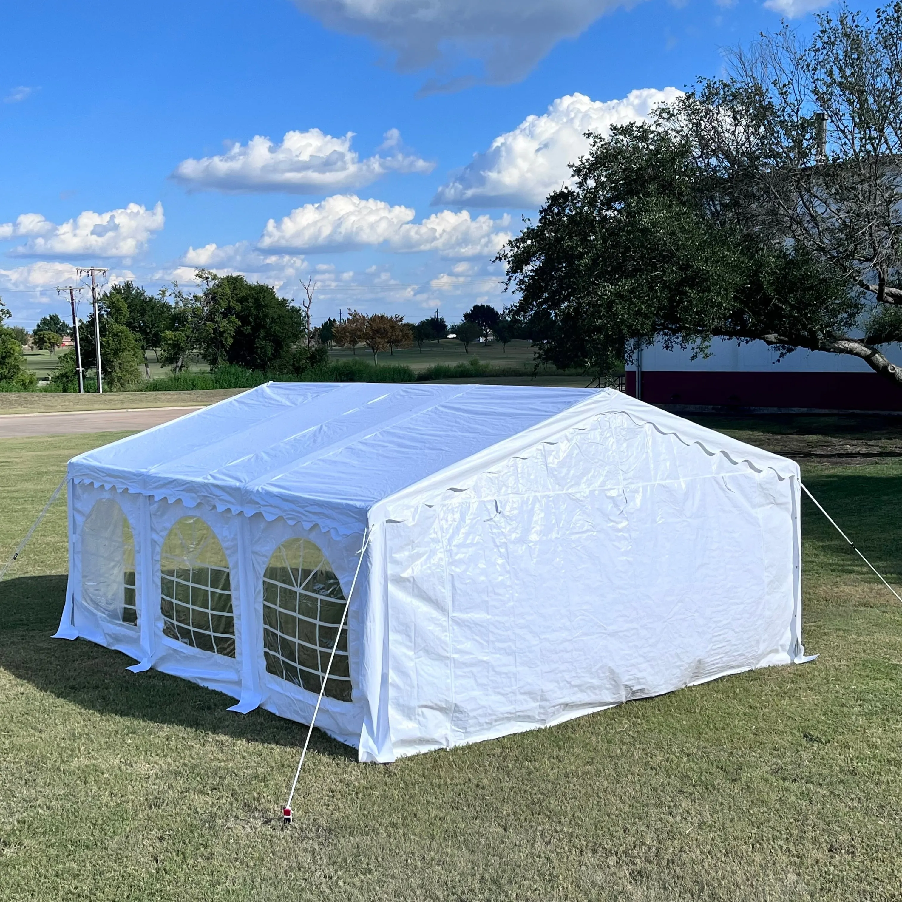 Budget PE Party Tent 20'x16' with Waterproof Top