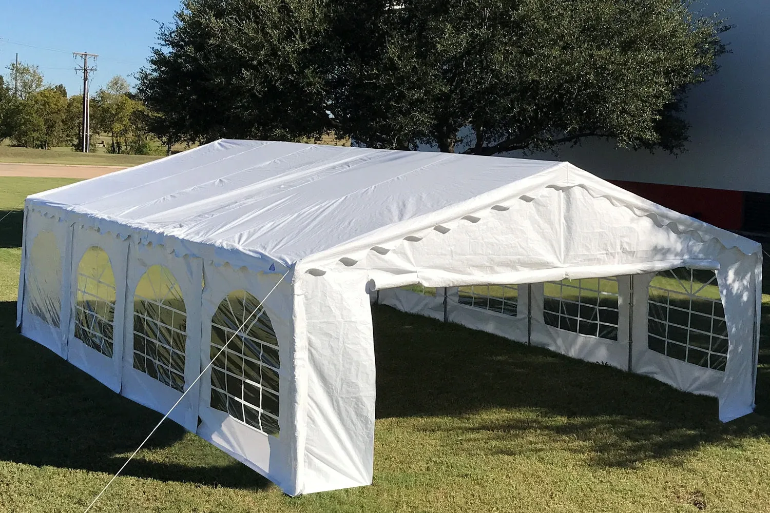 Budget PE Party Tent 26'x16' with Waterproof Top