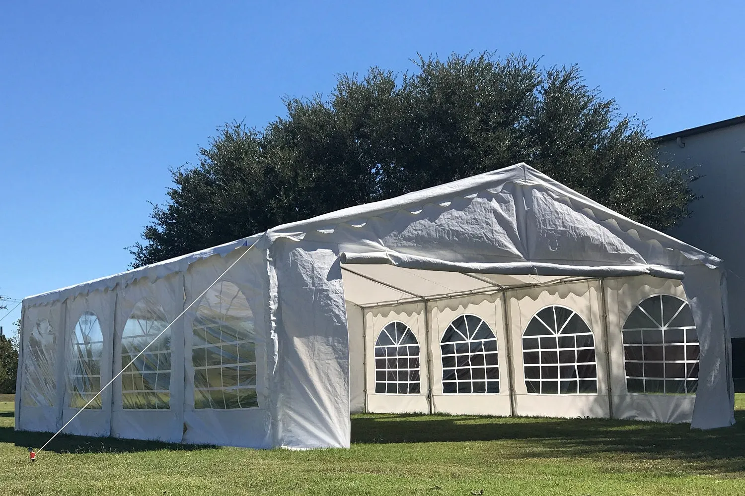 Budget PE Party Tent 26'x16' with Waterproof Top