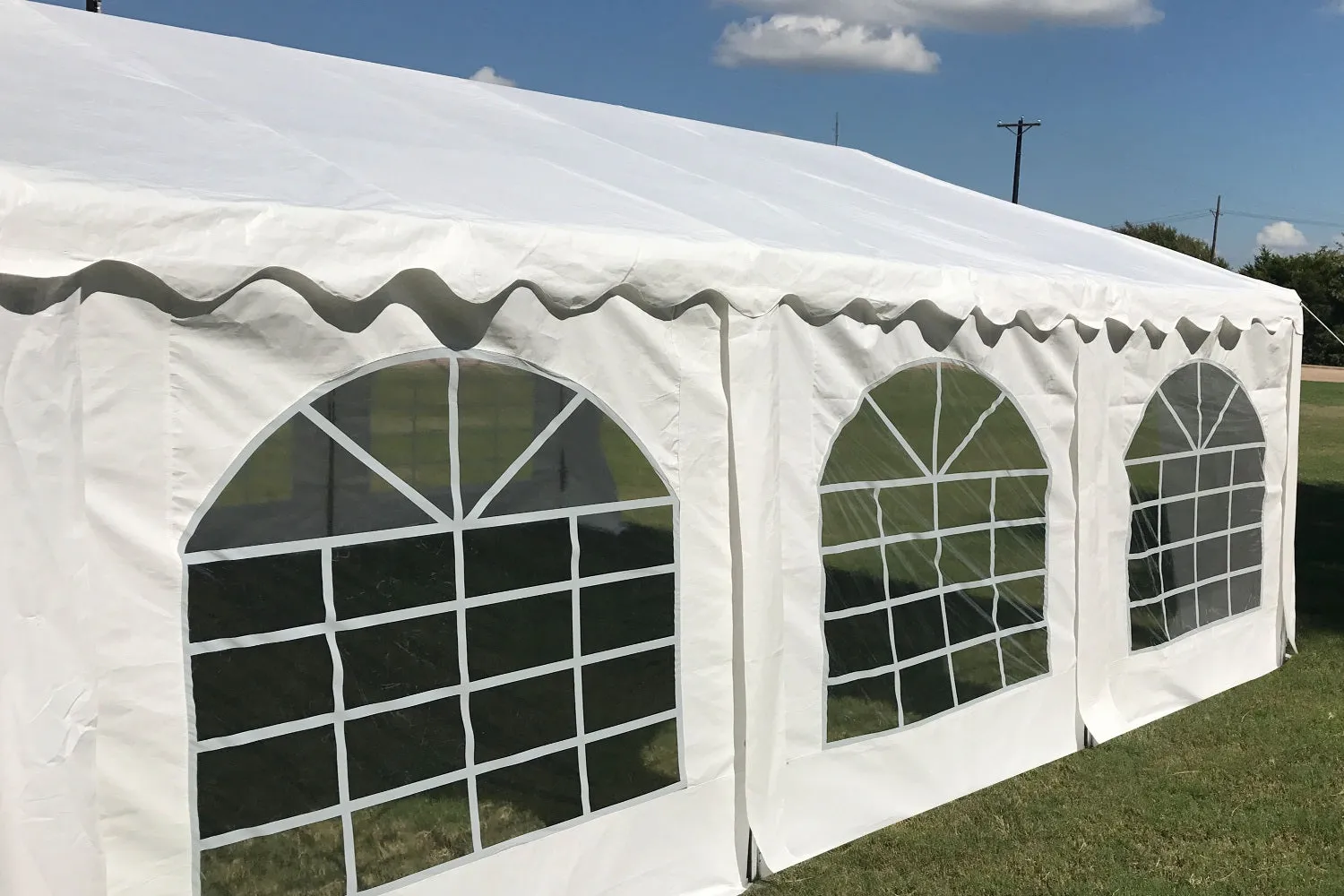 Budget PE Party Tent 26'x16' with Waterproof Top