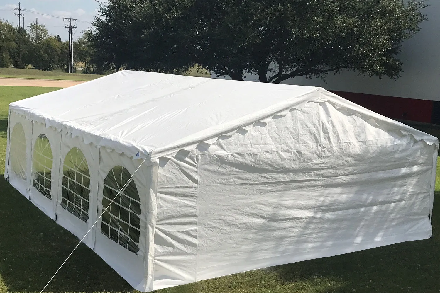 Budget PE Party Tent 26'x16' with Waterproof Top