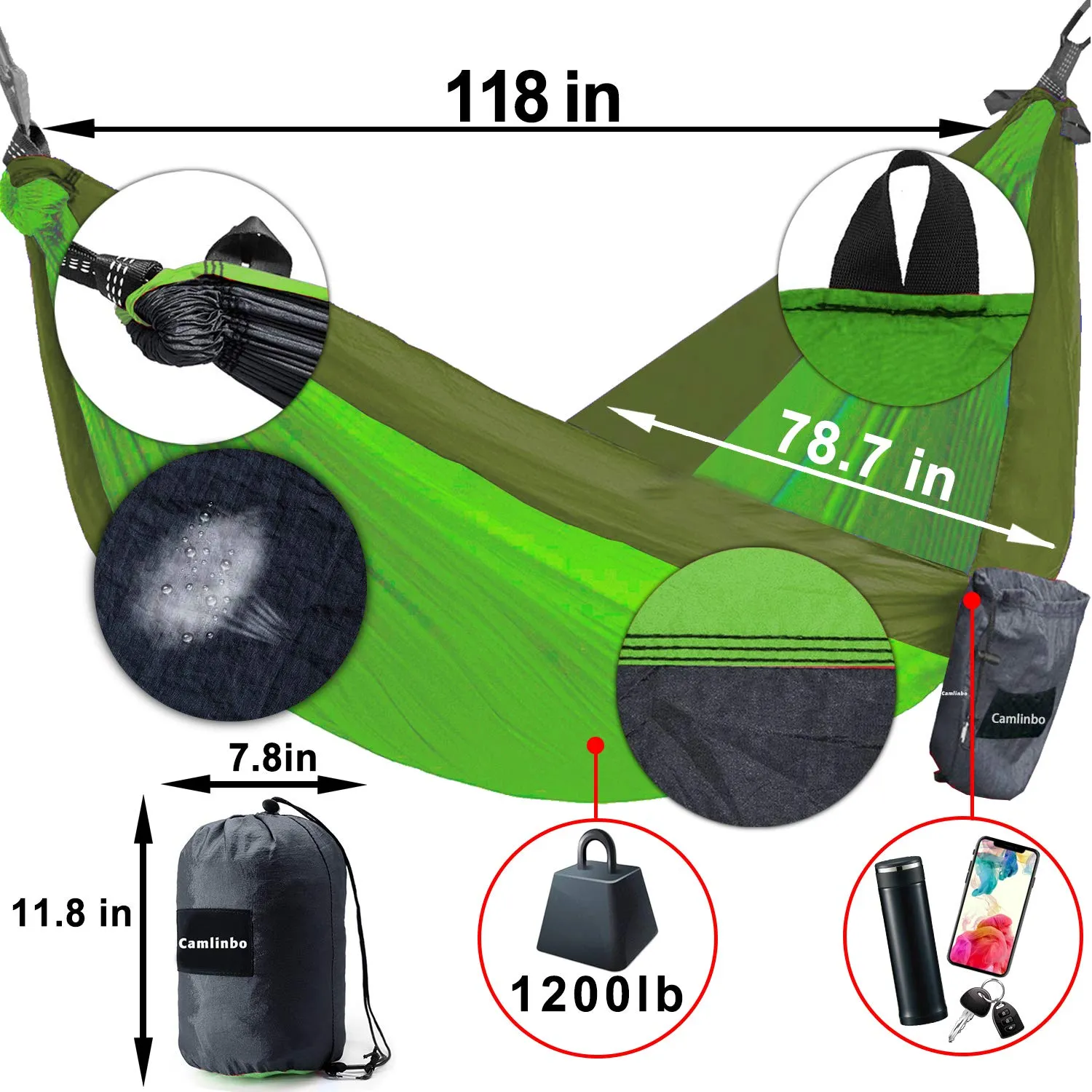 Camping Hammock Double - Camlinbo