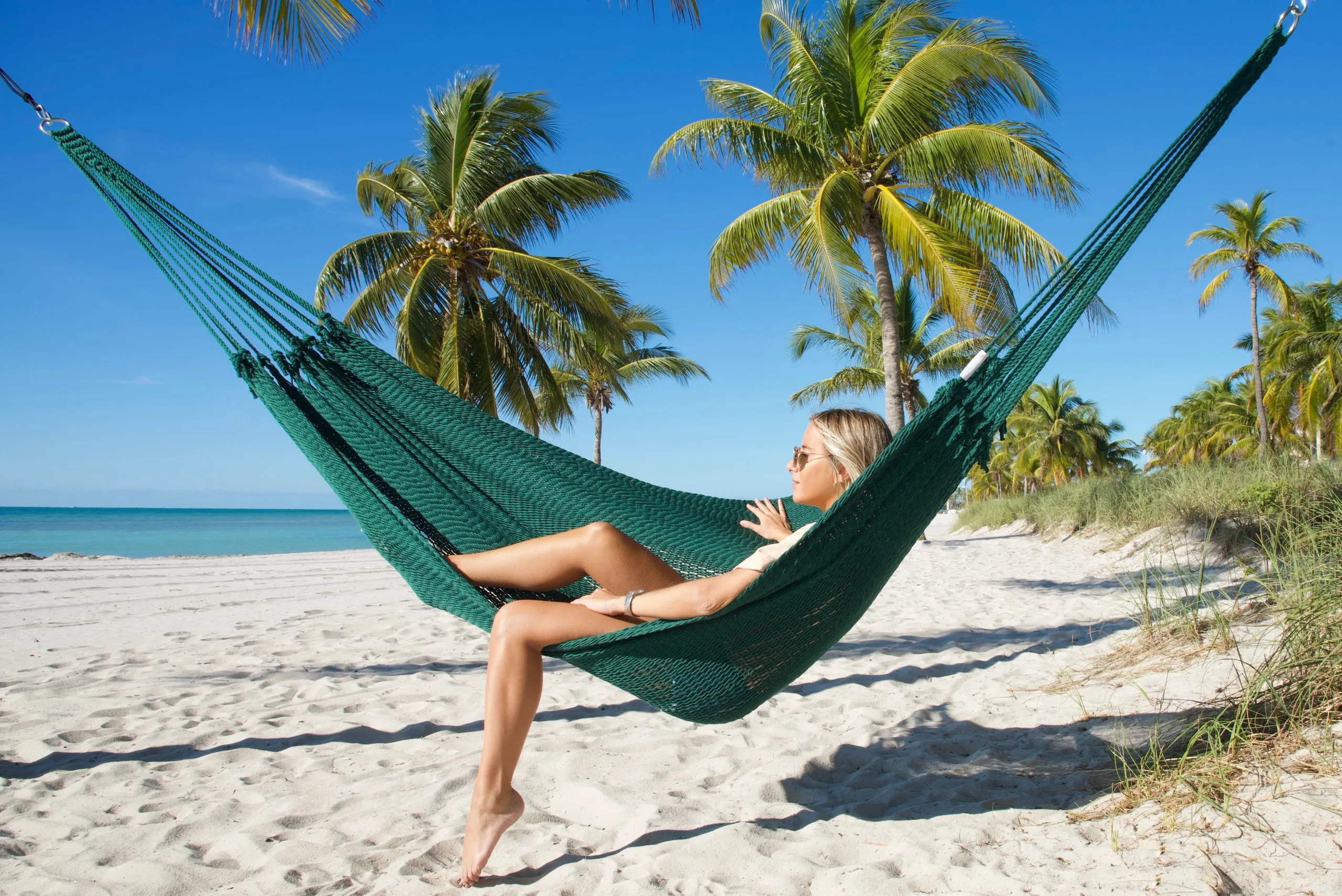 Caribbean Mayan Hammock - Green