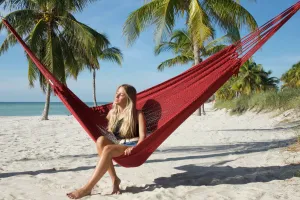 Caribbean Mayan Hammock - Red