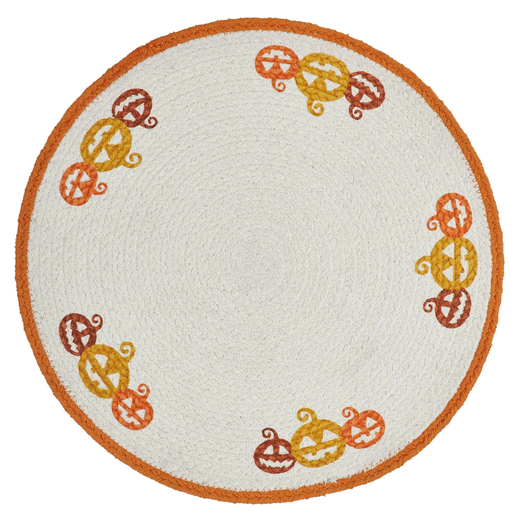 Country Halloween Braided Placemat 14"