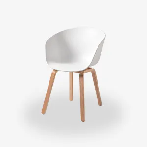 COZONI Nemo Dining Chair with Natural Timber Legs