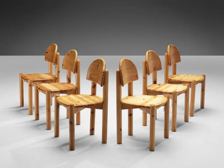 Danish Dining Chairs in Solid Pine