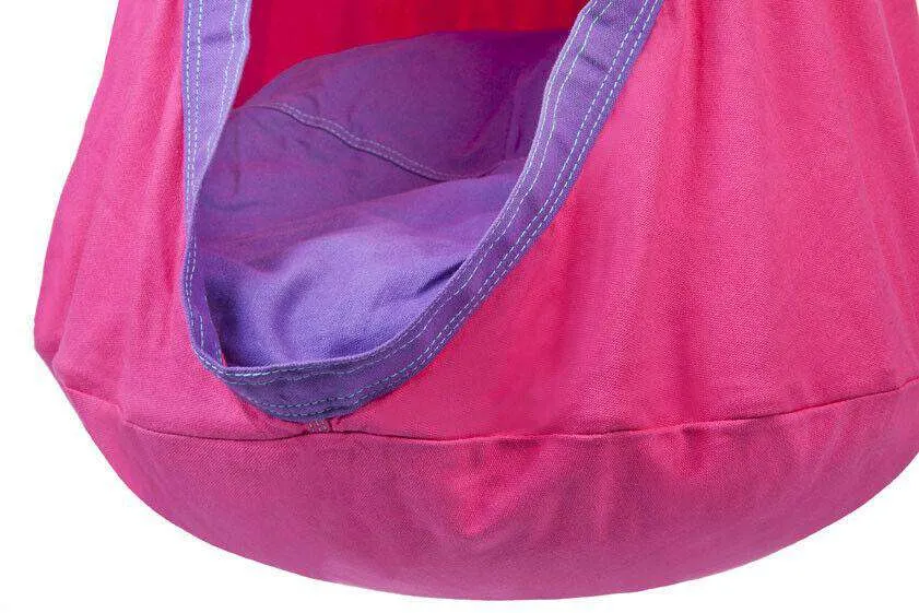 Darwin Pink Indoor Sensory Swing Pod Chair