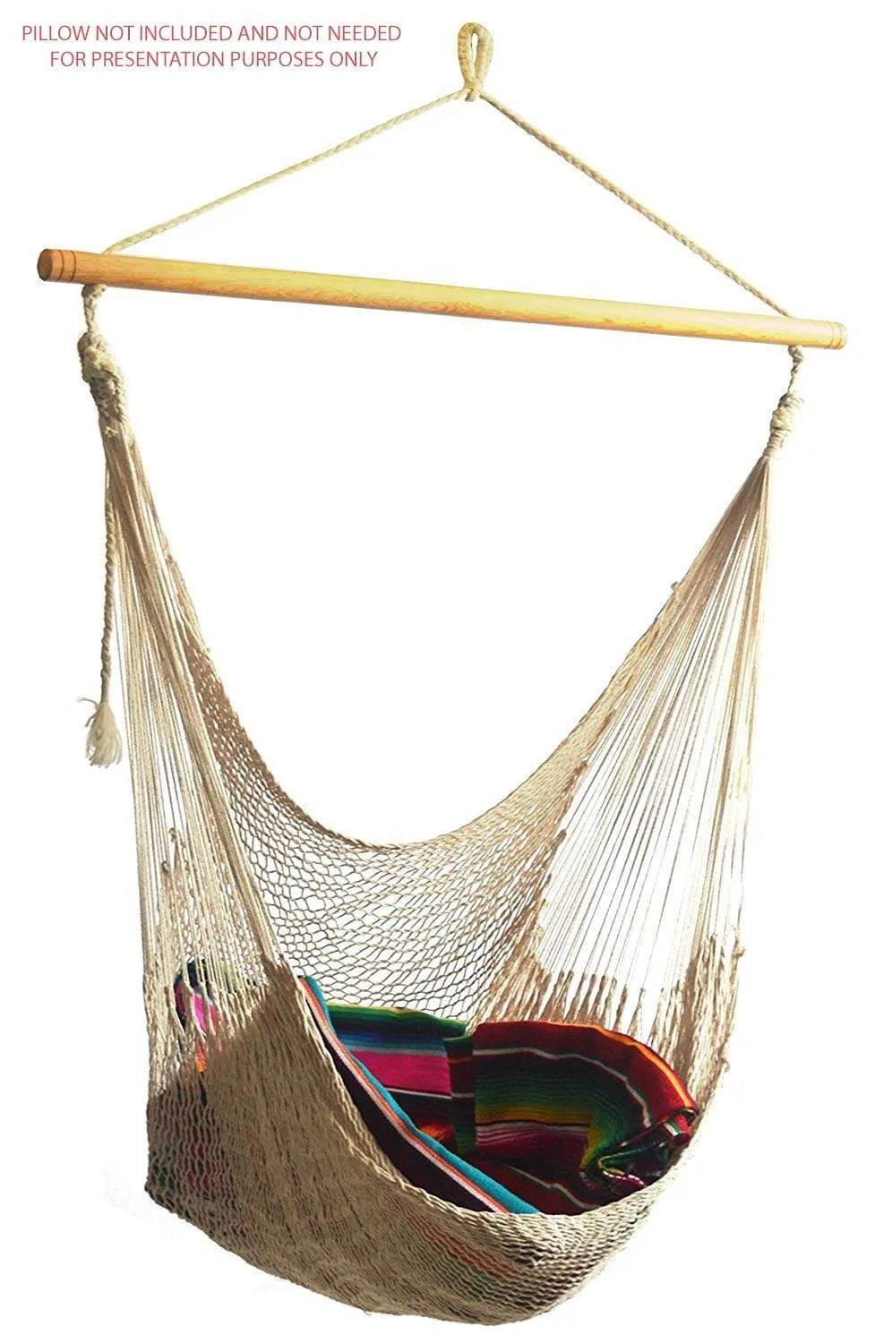 Deluxe Mayan Hammock Chair with Universal Chair Stand