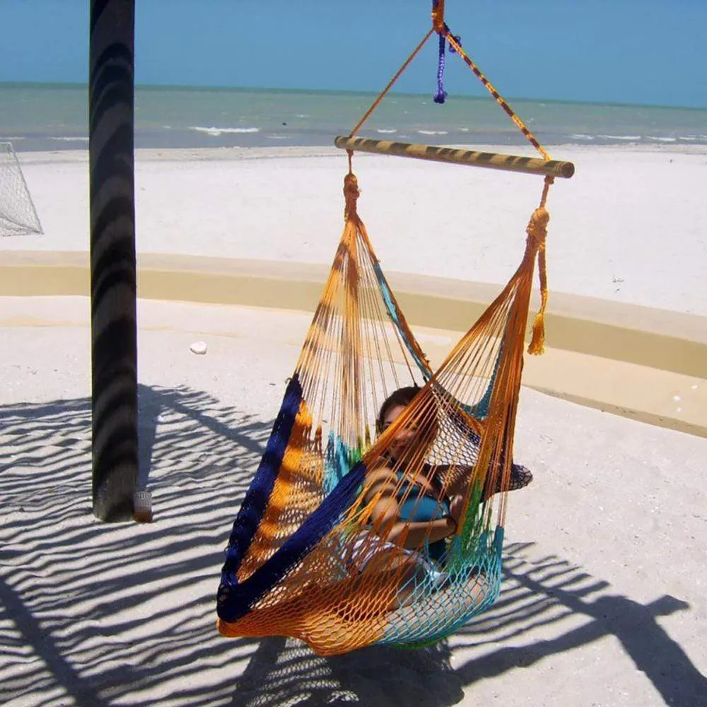 Deluxe Mayan Hammock Chair with Universal Chair Stand