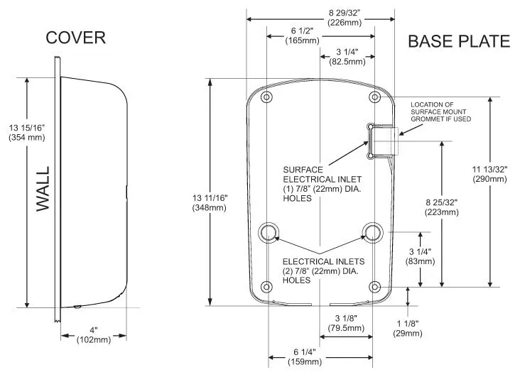 Excel Dryer ThinAir® TA-SIH (Special Image) Hand Dryer with Electrostatic HEPA Filter - CUSTOM GRAPHICS on Zinc Alloy Surface Mounted ADA-Compliant High Speed Automatic