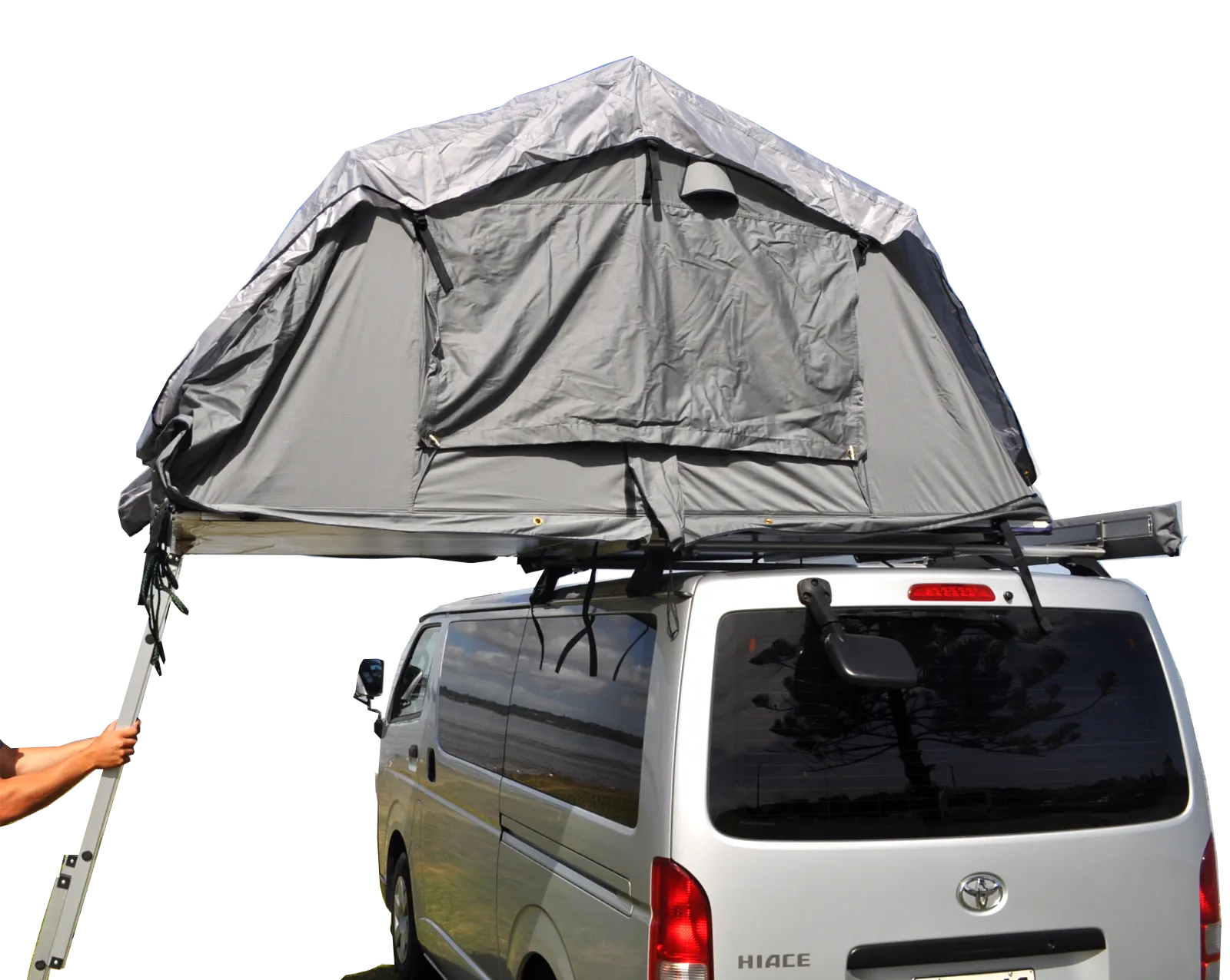 Extended Ventura Deluxe 1.4 Roof Top Tent   Extra Mattress   LED Lighting