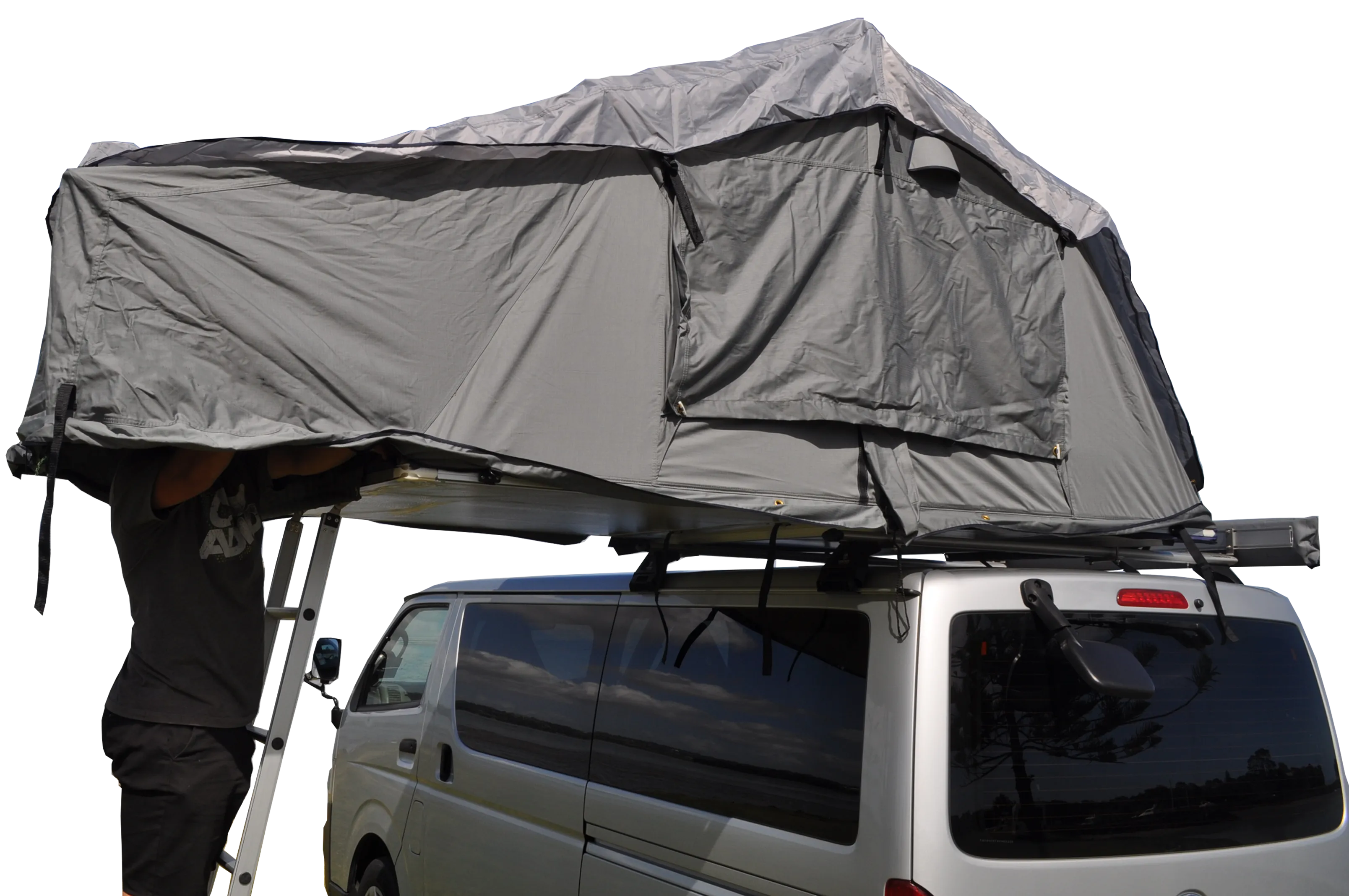 Extended Ventura Deluxe 1.4 Roof Top Tent   Extra Mattress   LED Lighting