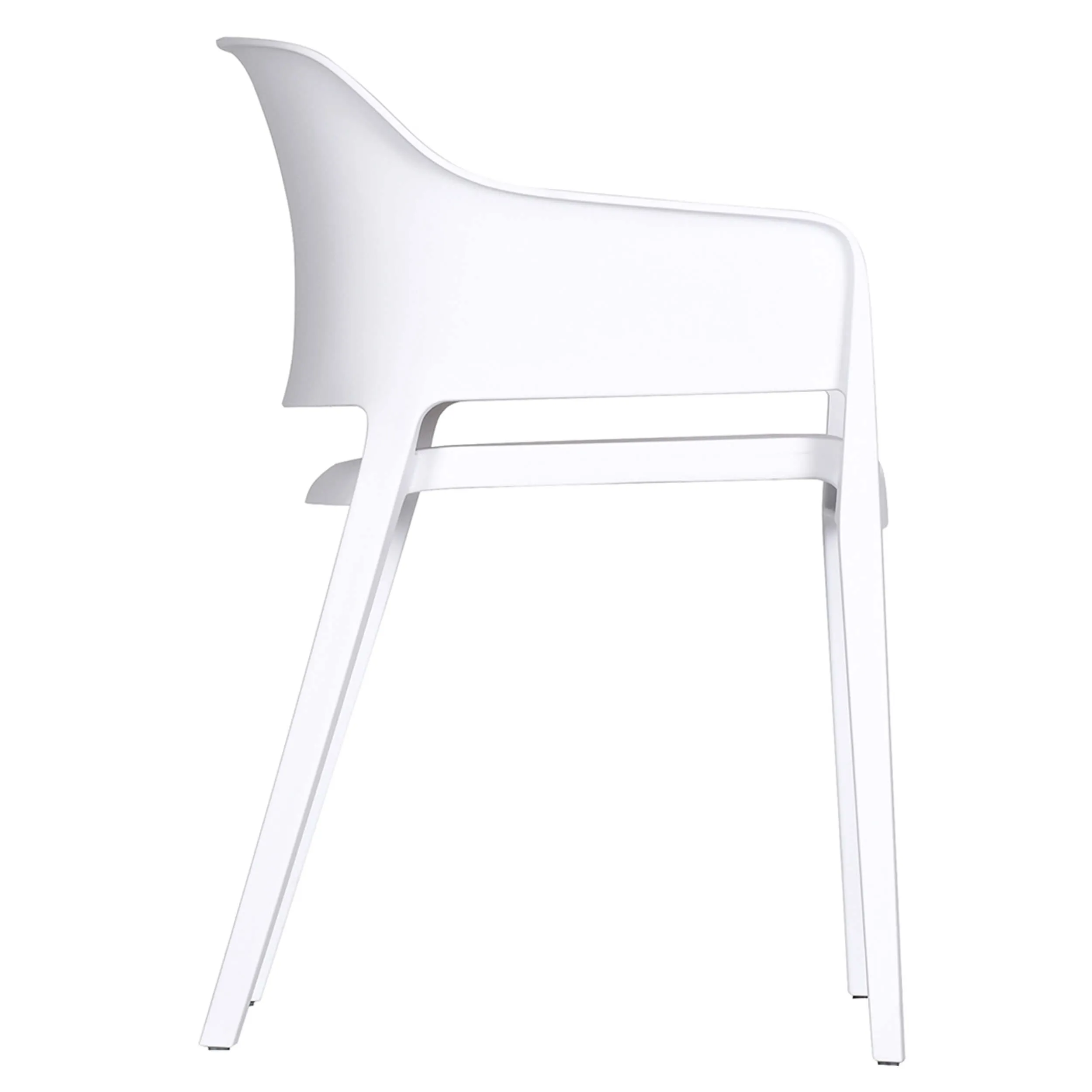 Faro Outdoor Dining Chair, White, Set of 2