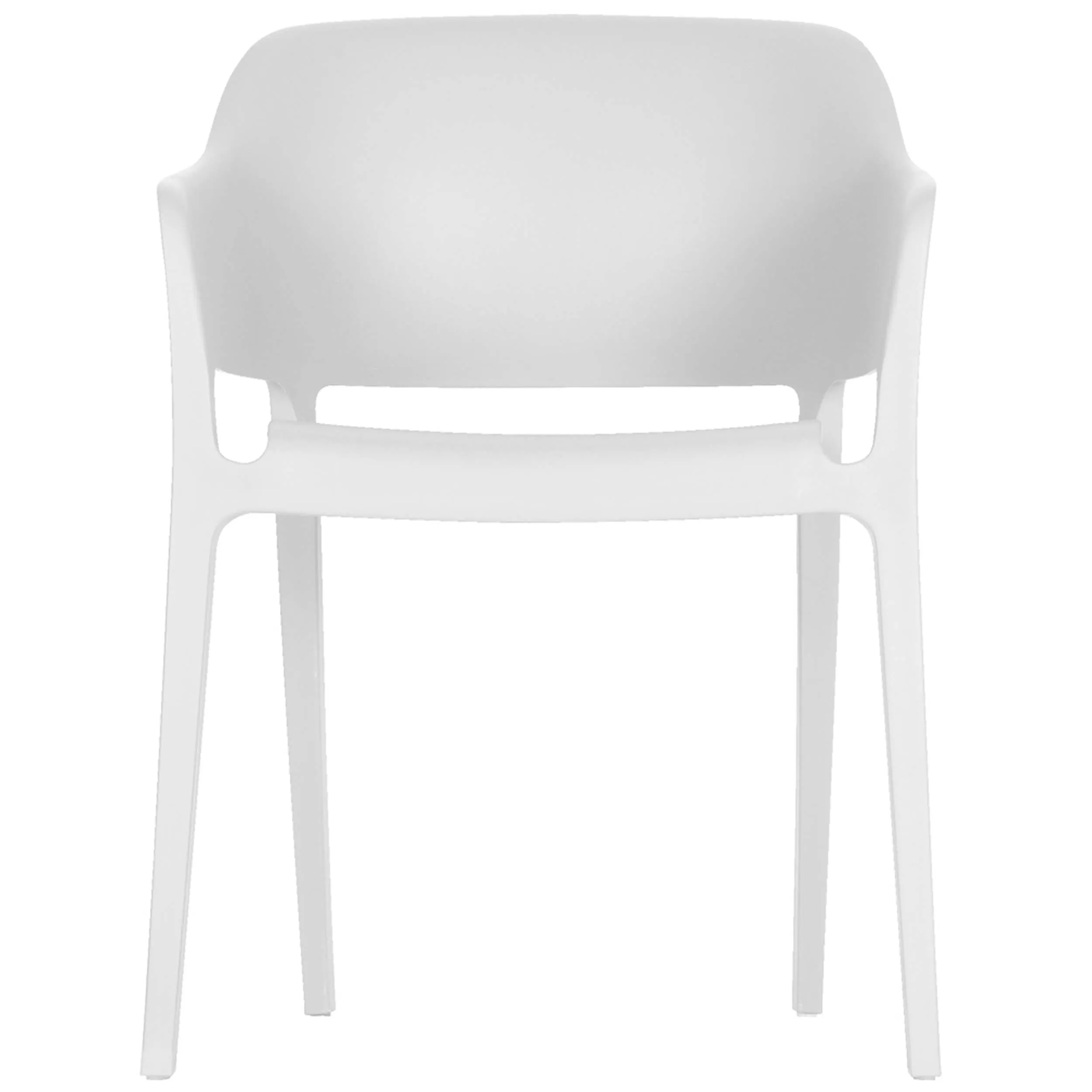 Faro Outdoor Dining Chair, White, Set of 2