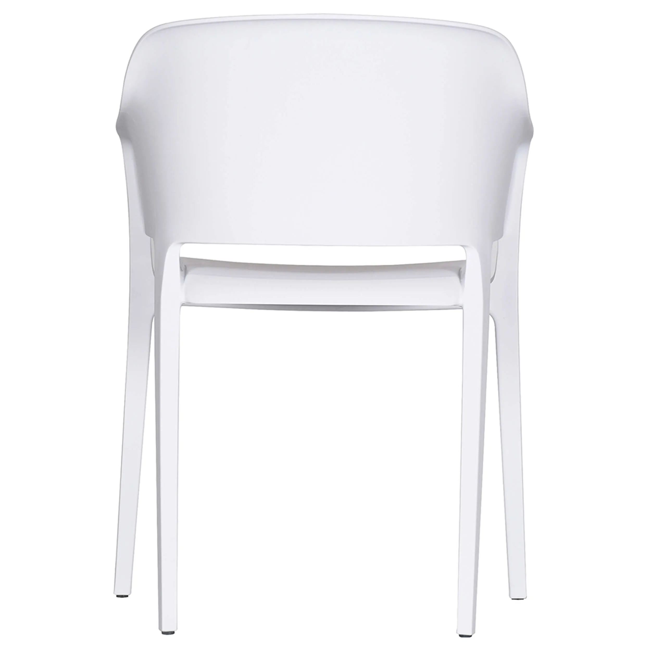 Faro Outdoor Dining Chair, White, Set of 2