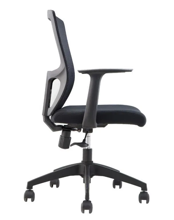 Front Office Desk Chair for Office, Reception, Home, Black Mesh