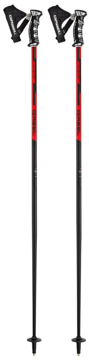 Gabel HS-R Ski Poles Black/Red/White