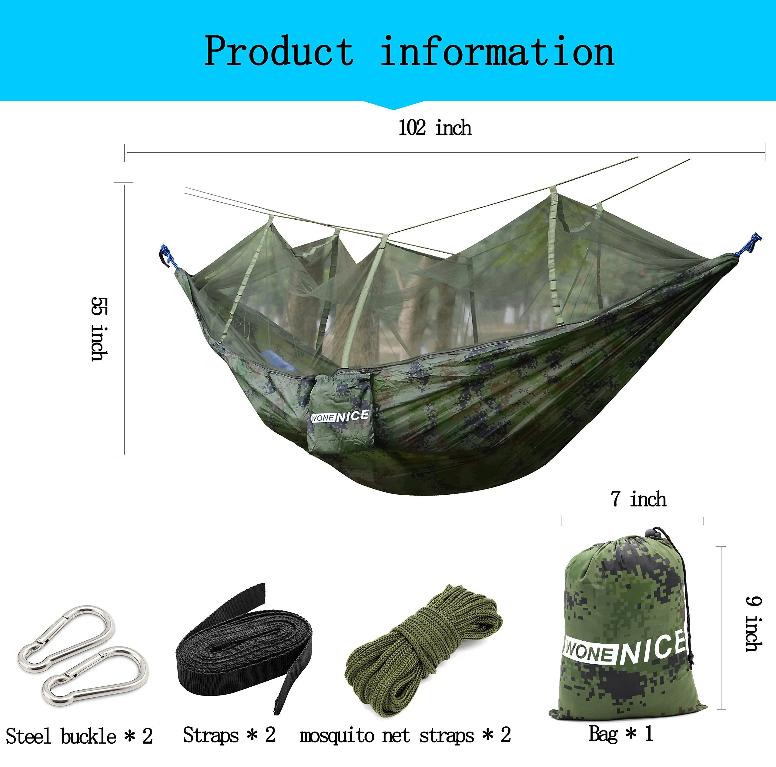 Hammock with Mosquito Net - WoneNice