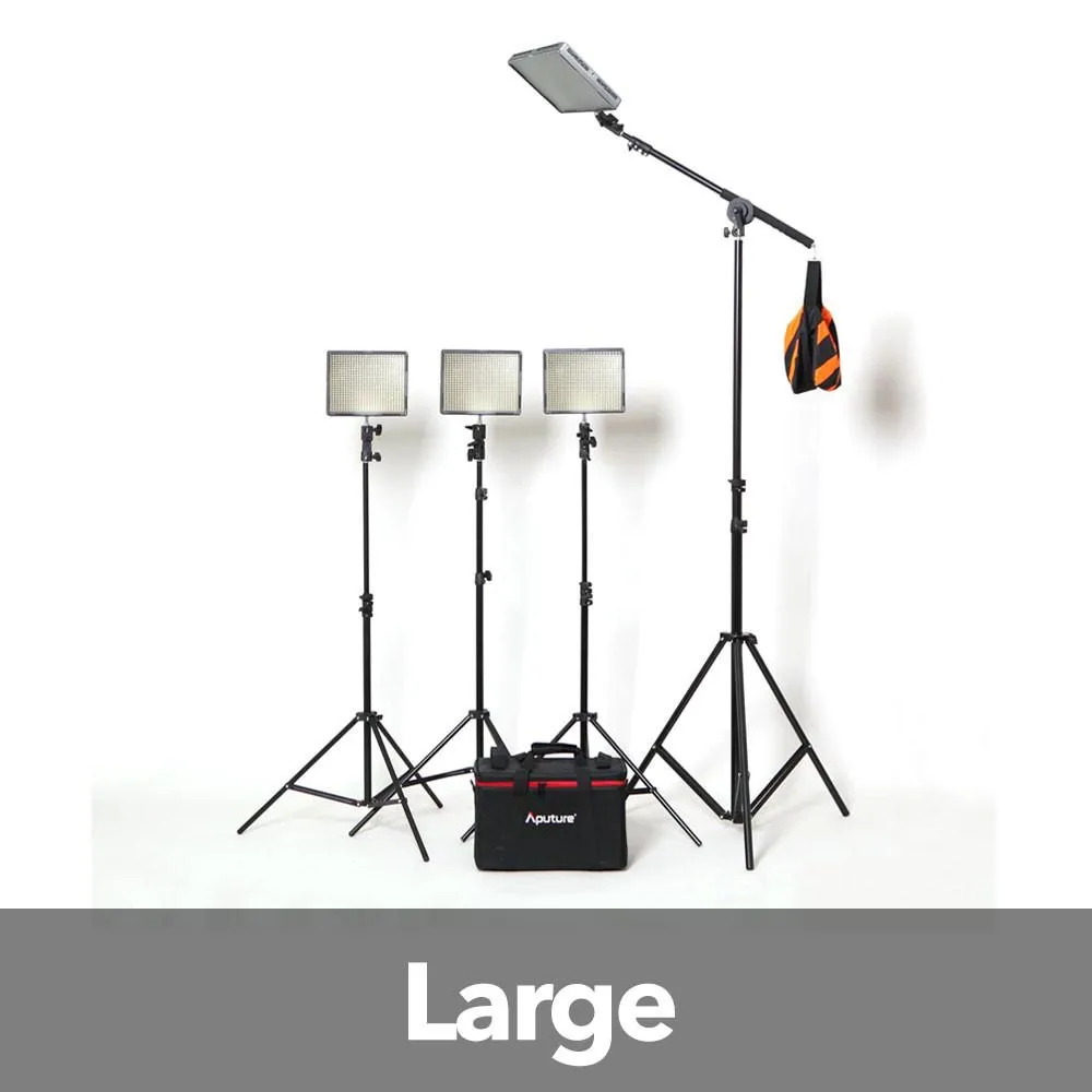 Hypop Professional LED Photo Video Continuous Portable Lighting Boom Kit & Backdrop Set (Large)