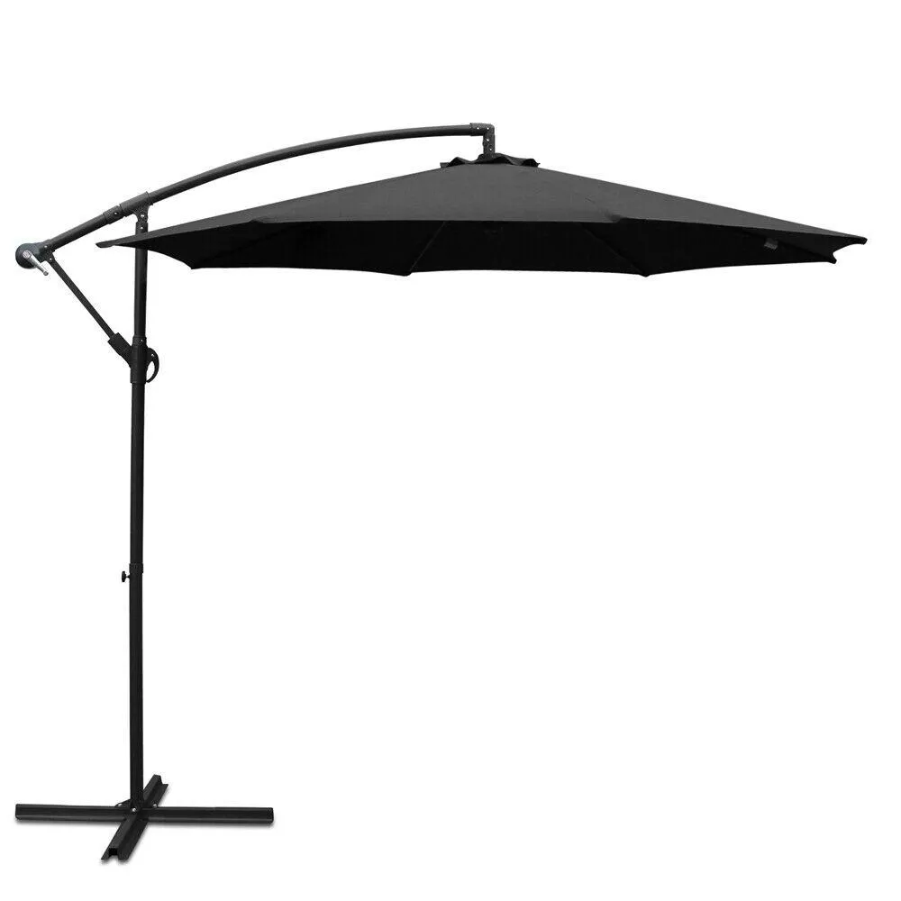 Instant 3M Cantilevered Outdoor Umbrella - Black