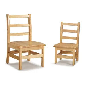 Jonti-Craft® Instructor’s Ladderback Chair Pair - 12" Height